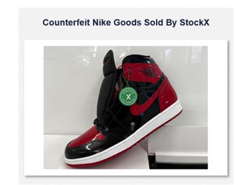 stockx fake nike|stockx nike lawsuit.